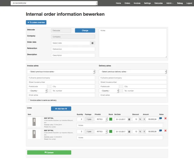 Richmond Interiors: interne orders gekoppeld aan Exact