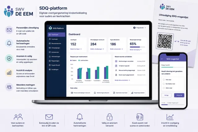SWV de Eem: digitale SDQ-vragenlijsten voor het Familieklas-traject